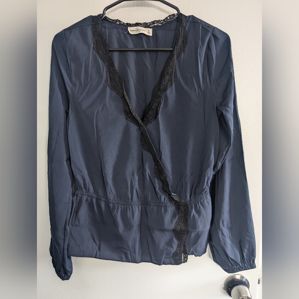 Abercrombie & Fitch Blouse with Lace Trim